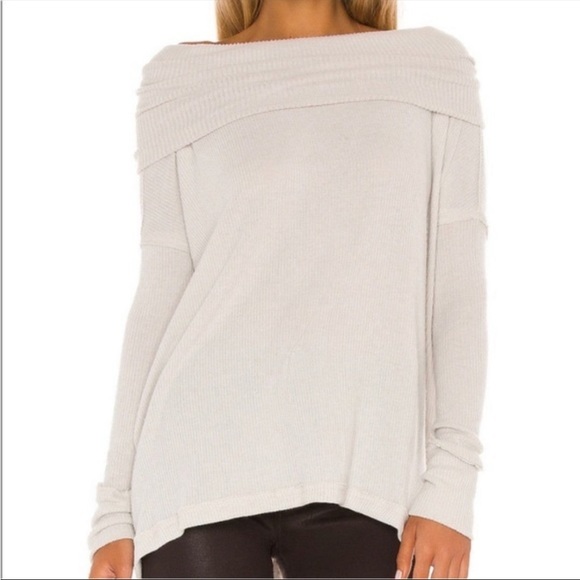 Free People Juicy Long Sleeve Women’s Top in Stone Cole - Picture 4 of 5